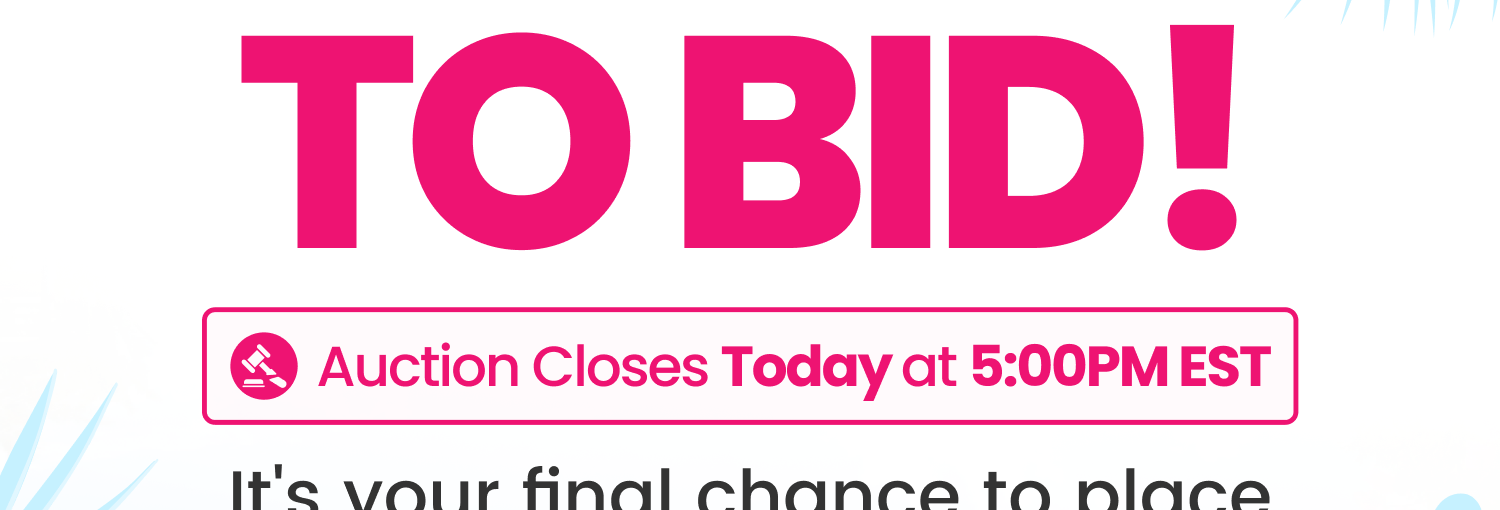 Auction closes today at 5pm