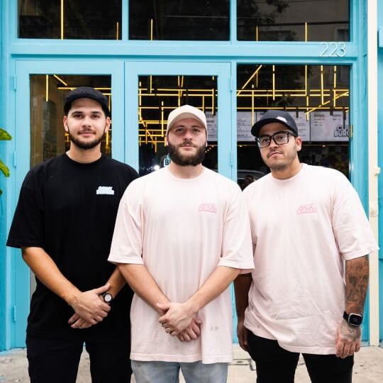 Guillermo Felipe, Carlos Reveron and Daniel Machicao